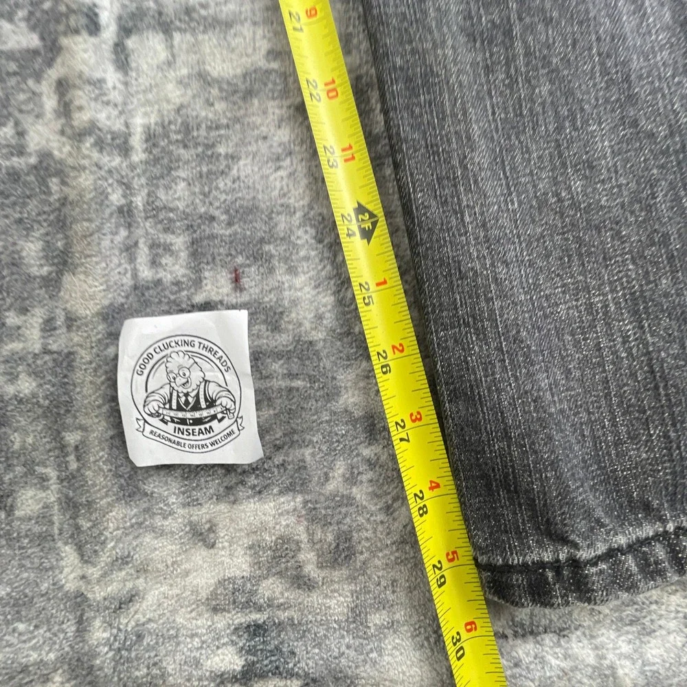 Levi's Mens 36x30 505 Straight Fit Jeans Faded Black Denim Casual Classic